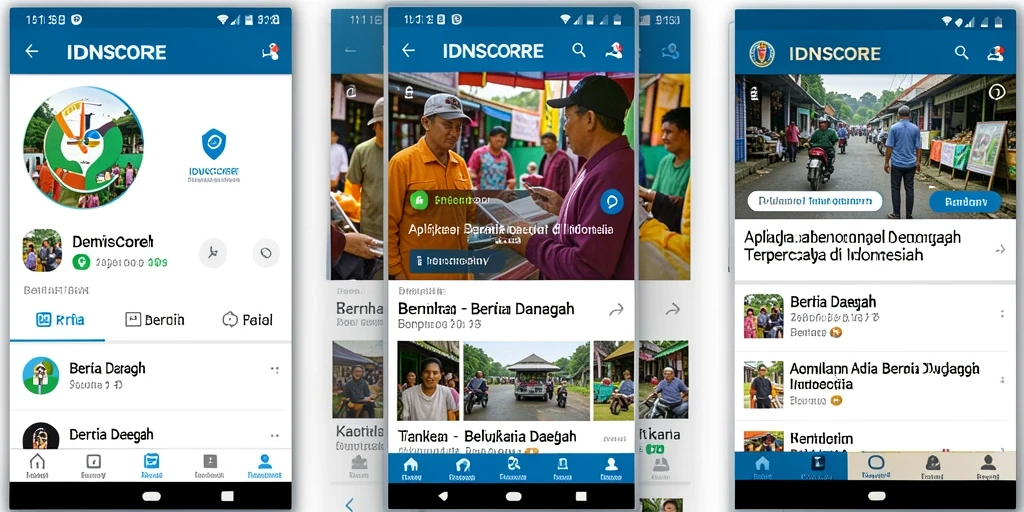 Tampilan antarmuka IDNSCORE yang modern dan informatif.