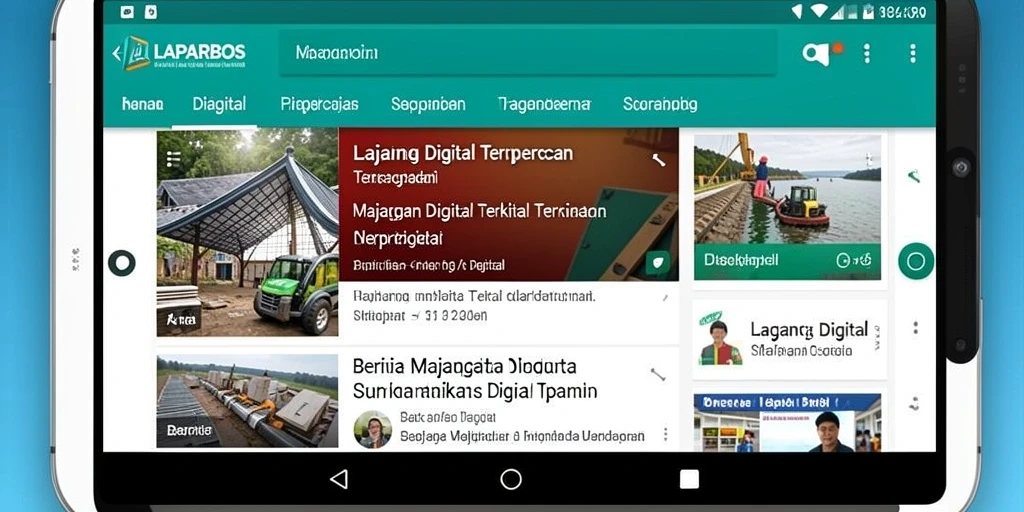 Tampilan antarmuka LAPARBOS yang menarik dan informatif.