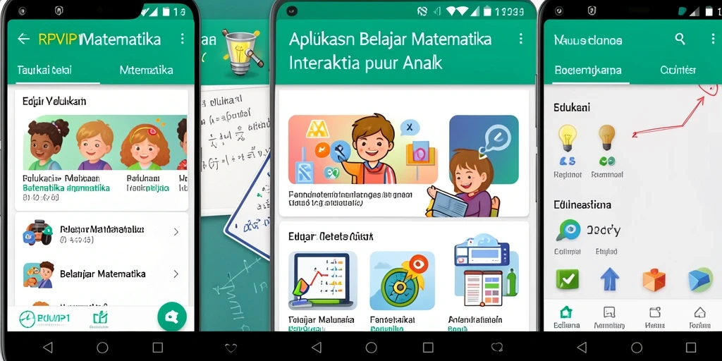 Antarmuka RPVIP1 yang menarik dengan fungsi belajar matematika.