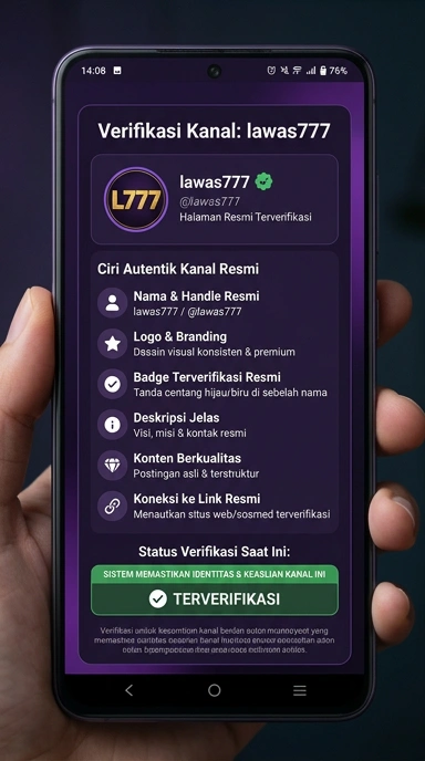 Tampilan kanal resmi lawas777